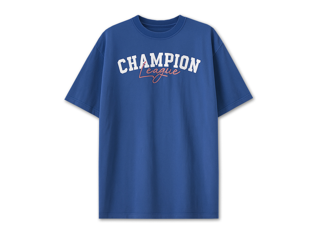 Inspired by American varsity aesthetics, this oversized tee fuses bold block lettering with a touch of handwritten charm.