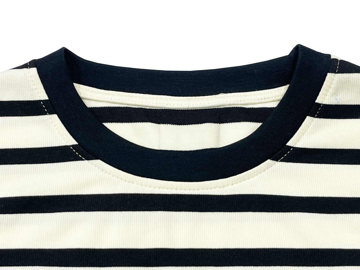 Sturdy ribbed crewneck that keeps its shape while staying comfy.