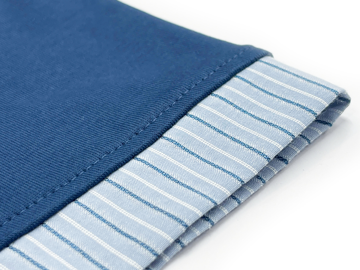 striped cuff t-shirt, contrast sleeve detail, casual shirt with smart accents