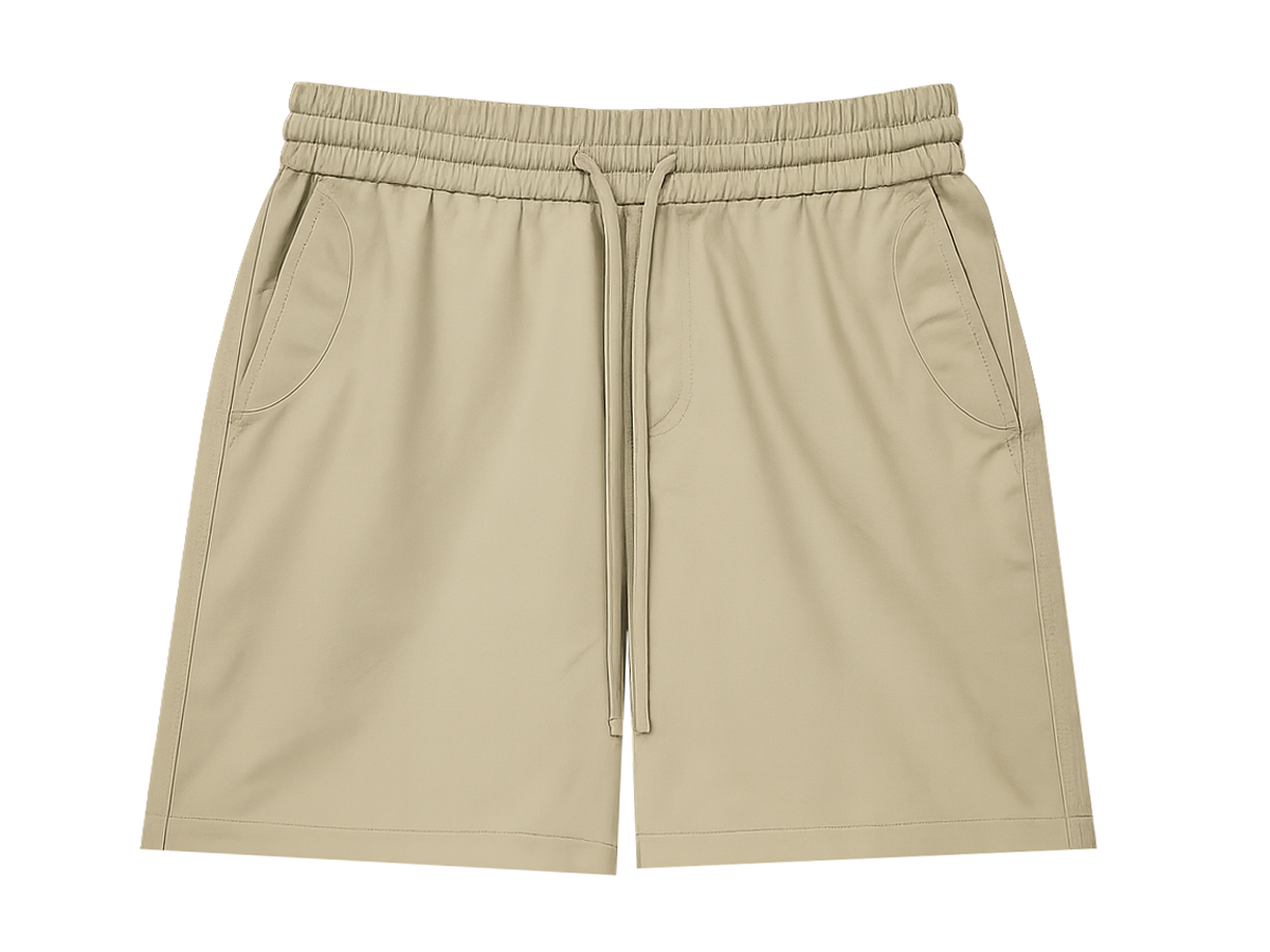 Featuring a triple elastic waistband, subtle curved pockets, and a clean front panel, they blend utility with everyday comfort.